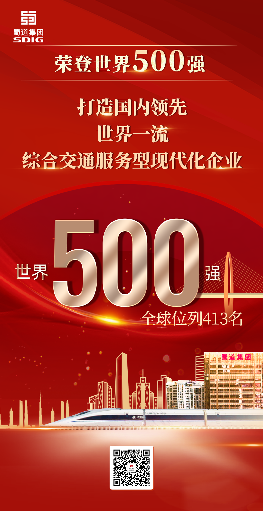 重磅！蜀道集團榮登世界500強